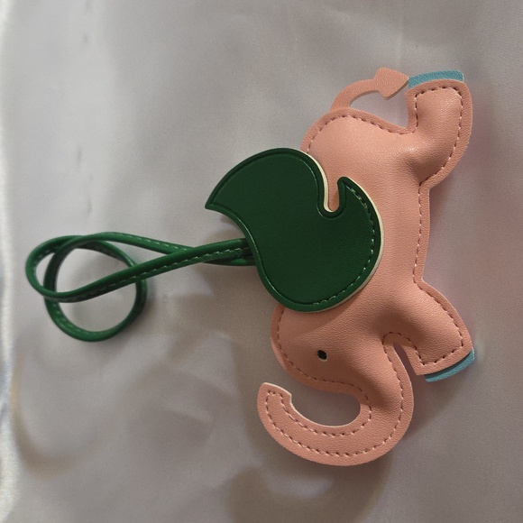 Pink Elephant Bag Charm - Picture 3 of 5